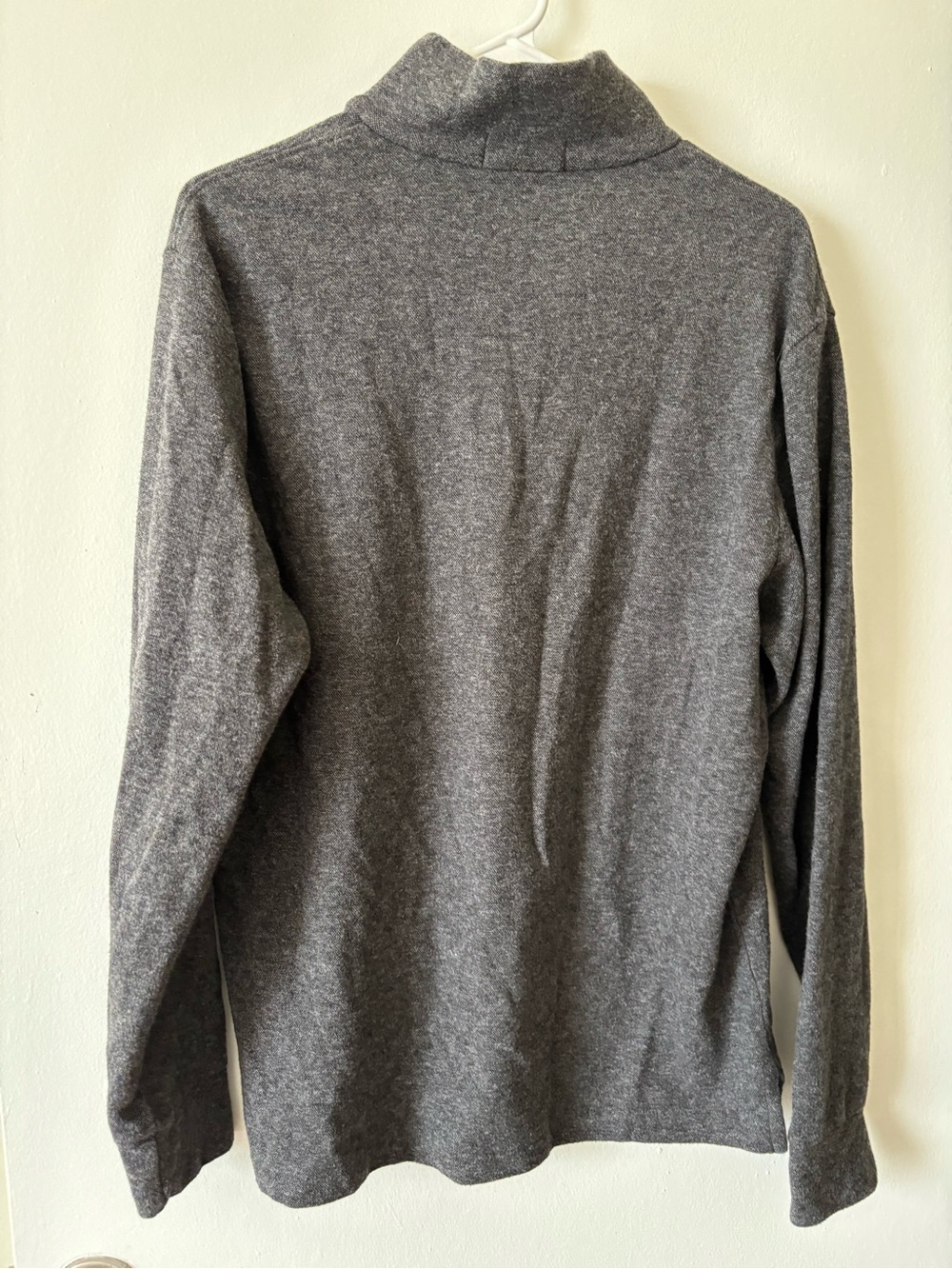 Polo by Ralph Lauren Dark Gray Half-Zip Sweater with Green Pony - Picture 4 of 4